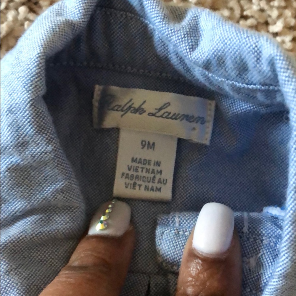 Infant Ralph Lauren Button Down - Picture 3 of 3